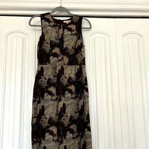 Wool dress with texture